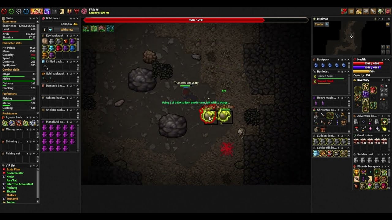 Medivia - Shadow Phoenix Task - Sheol