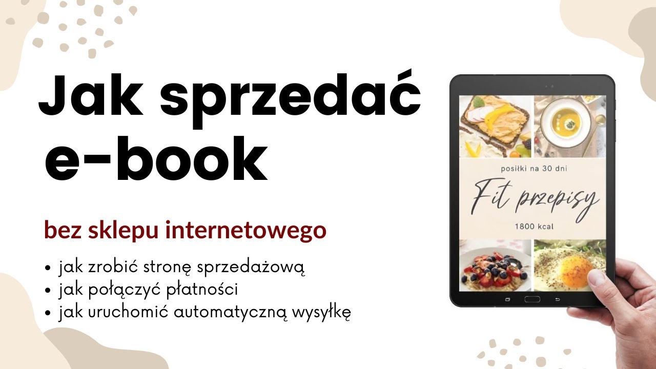 Jak sprzedać ebook? Jak zrobić stronę sprzedażową, podłączyć płatność i automatyczną wysyłkę.