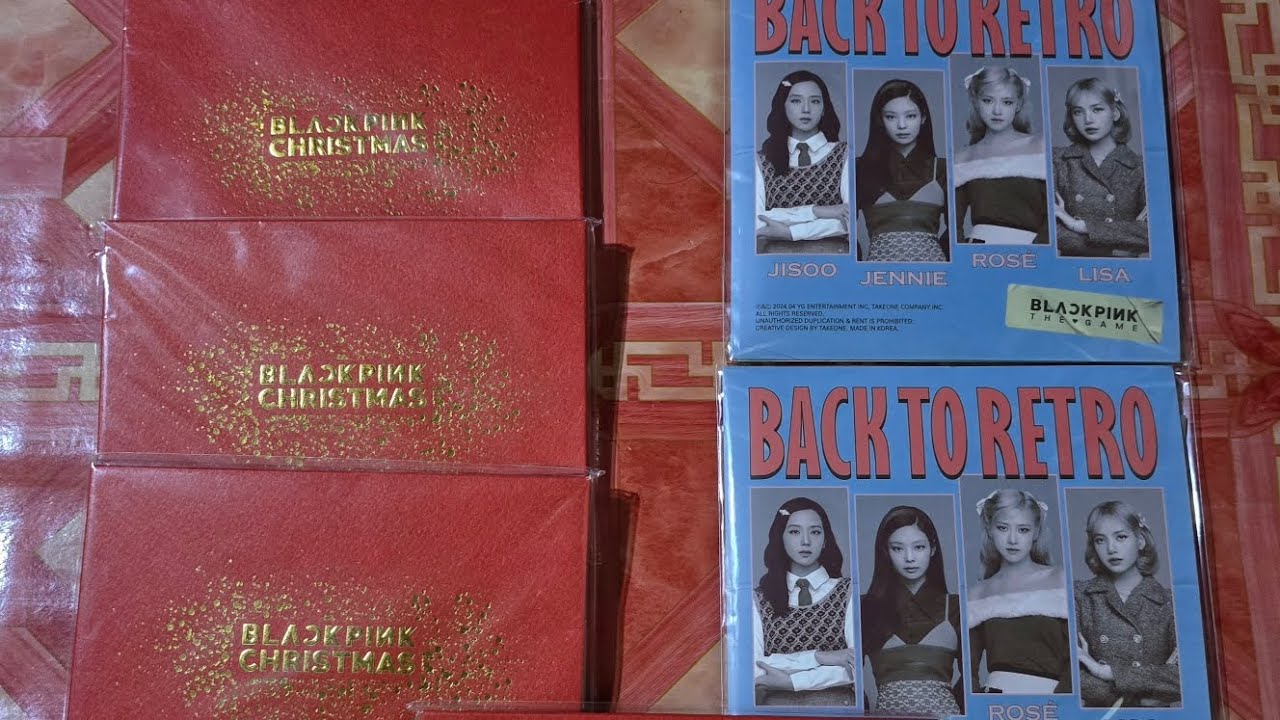 [UNBOXING] BLACKPINK 'THE GAME' Christmas Edition & Back to Retro Edition Photocard Collection251225
