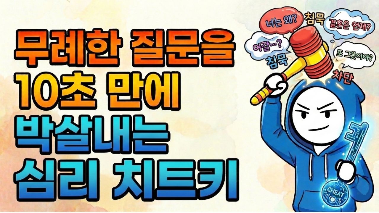 무례한 질문을 10초 만에 박살내는 심리 치트키 - 
