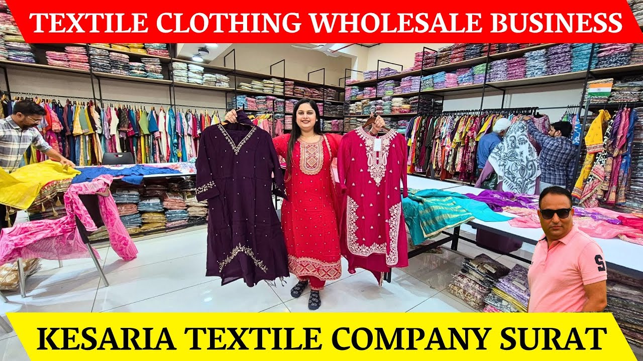 Textile market surat -Textile cloth manufacturer / Garment wholesale - Kesaria textile company surat