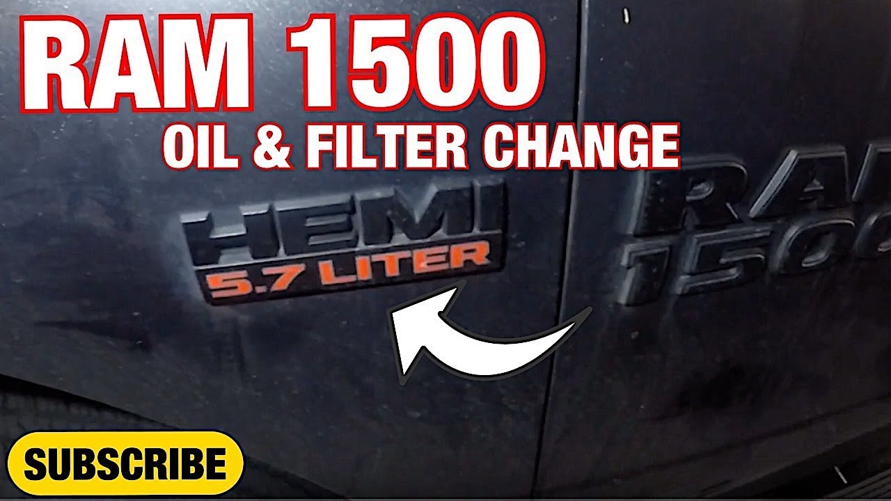 How to change oil & Filter on 2017 Ram 1500 5.7L