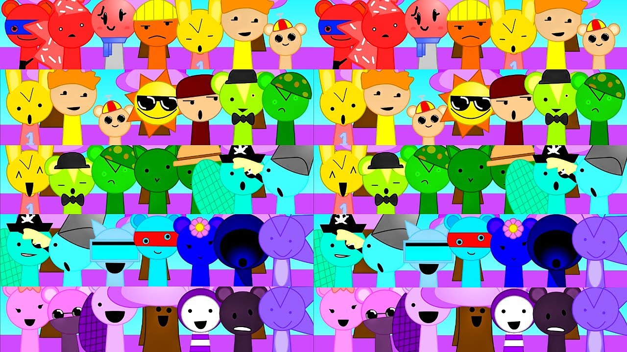 Sprunki Sprunkr & Friends, НО ремикс на цветовую тематику!