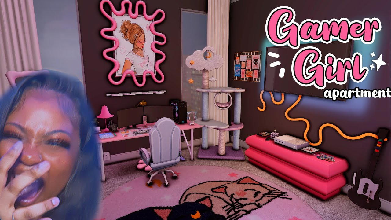 BEST BUILD EVER!😲 | Let's Decorate a Gamer Girl's Apartment Together 🎮💗 #2 | The Sims 4