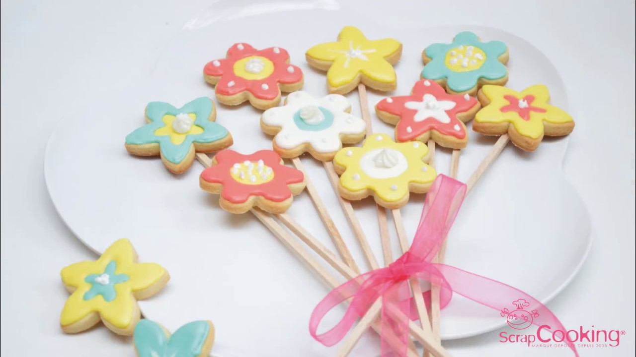 RECETTE - Bouquet de biscuits fleurs - SCRAPCOOKING®