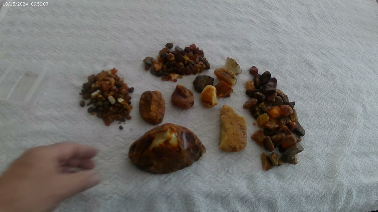 Cena i frakcje surowego bursztynu  bałtyckiego
