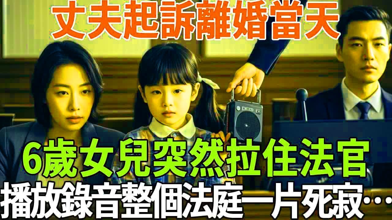 丈夫起訴離婚當天，6歲女兒突然拉住法官，播放一段錄音，整個法庭一片死寂…#蝴蝶飛飛 #民間故事 #奇聞趣事 #古代小說#懸疑#老年情感