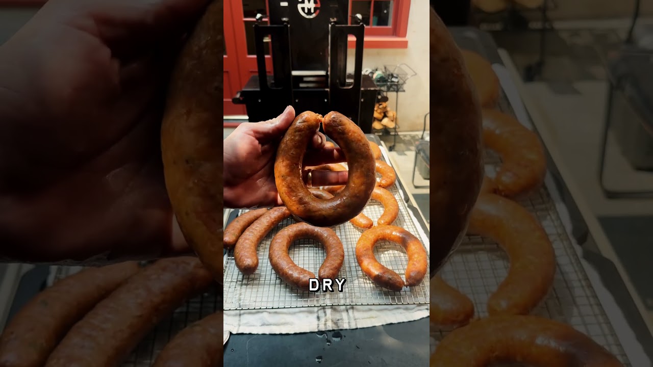 How I smoke house made sausages #bbq #sausage #lowandslow