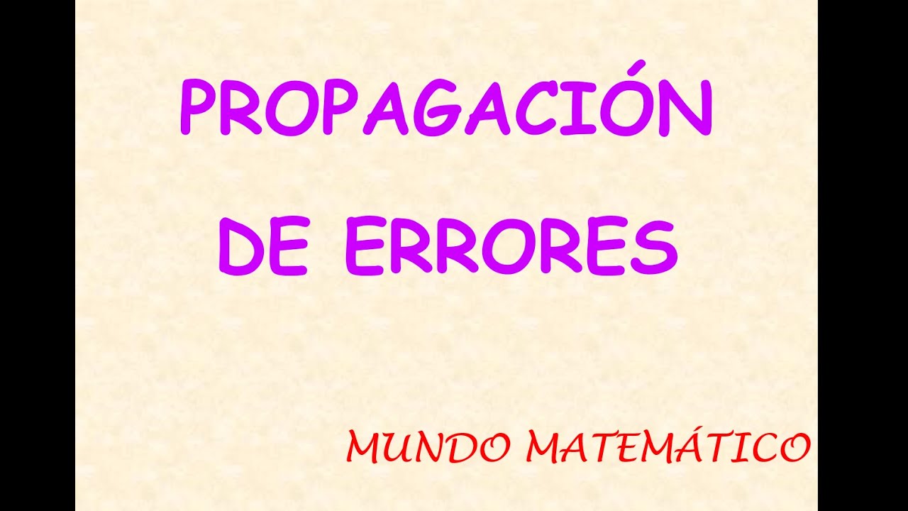 Propagación de errores | Para el producto, división y potencia