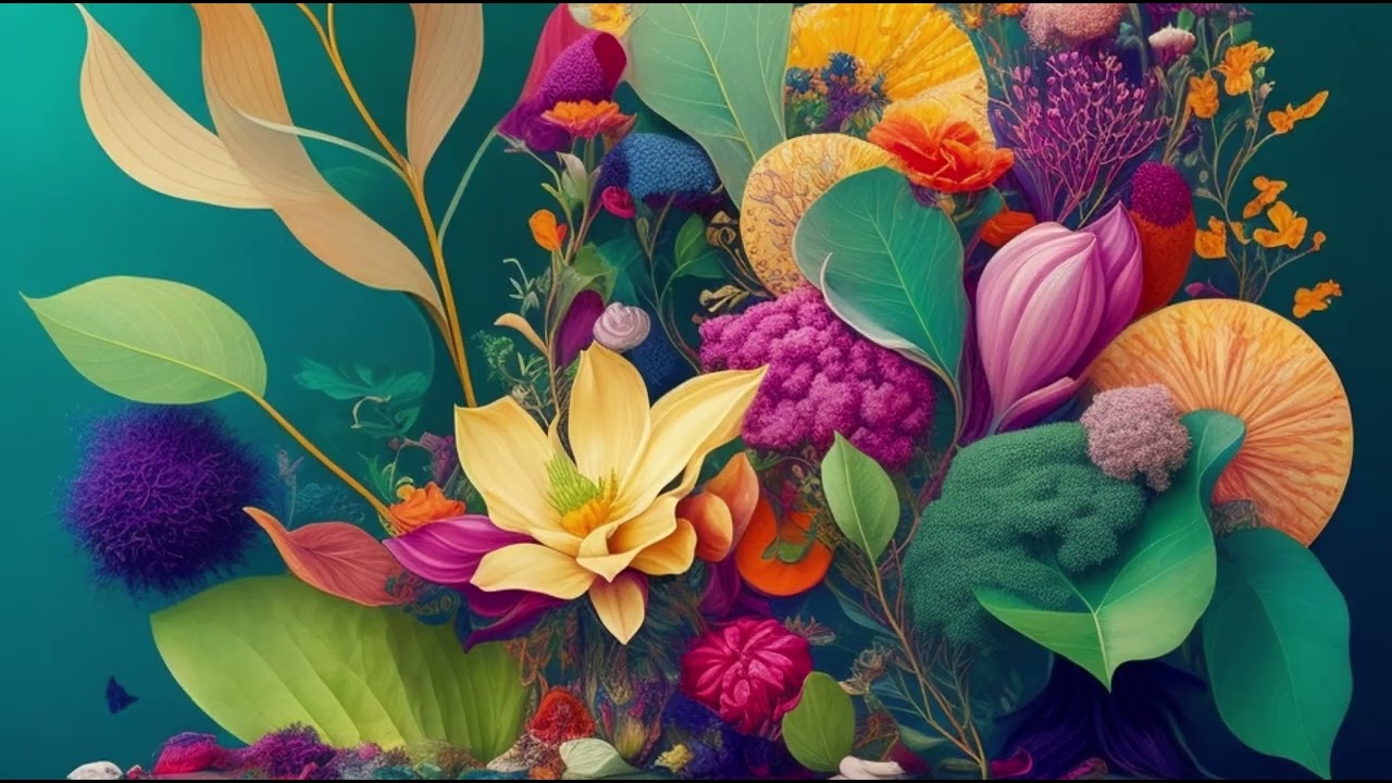 Floral TV Screensaver – TV Wallpaper – 4 Hours – No Music, No Sound
