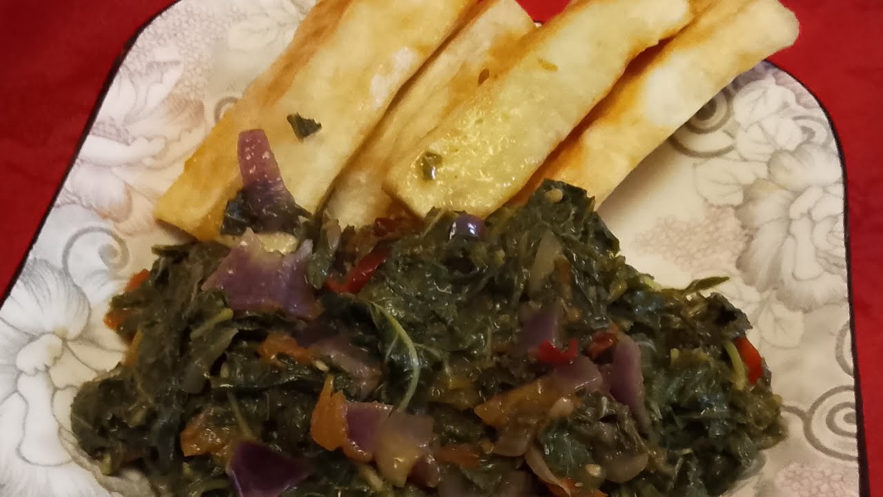 Cooking Nutritious Dishes Calaloo Yuca / Cassava and  East African Beans Stew🍲