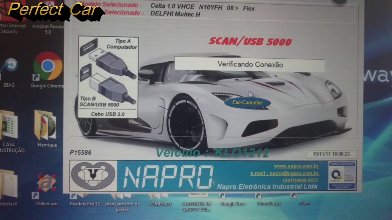 CARLOS - PASSANDO O SCANNER DA NAPRO NO CARRO