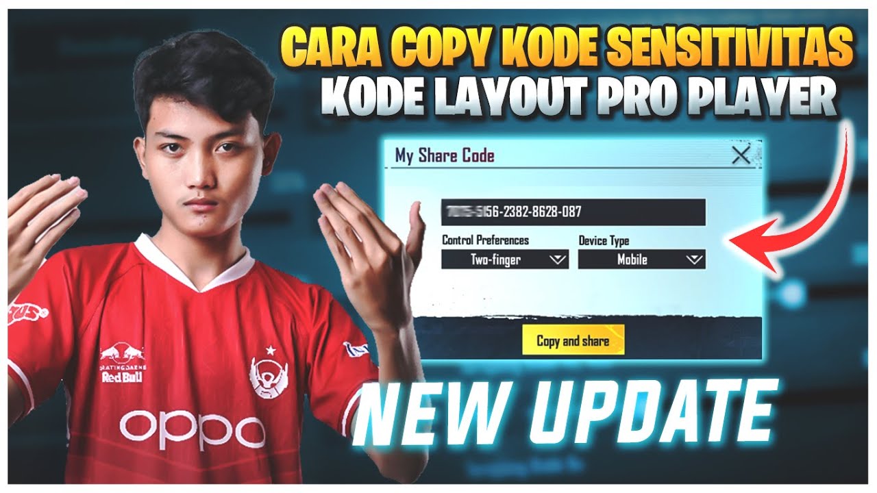 CARA COPY KODE SENSITIVITAS & CODE LAYOUT PRO PLAYER | SENSITIVITAS PUBG MOBILE TERBAIK GYROSCOPE