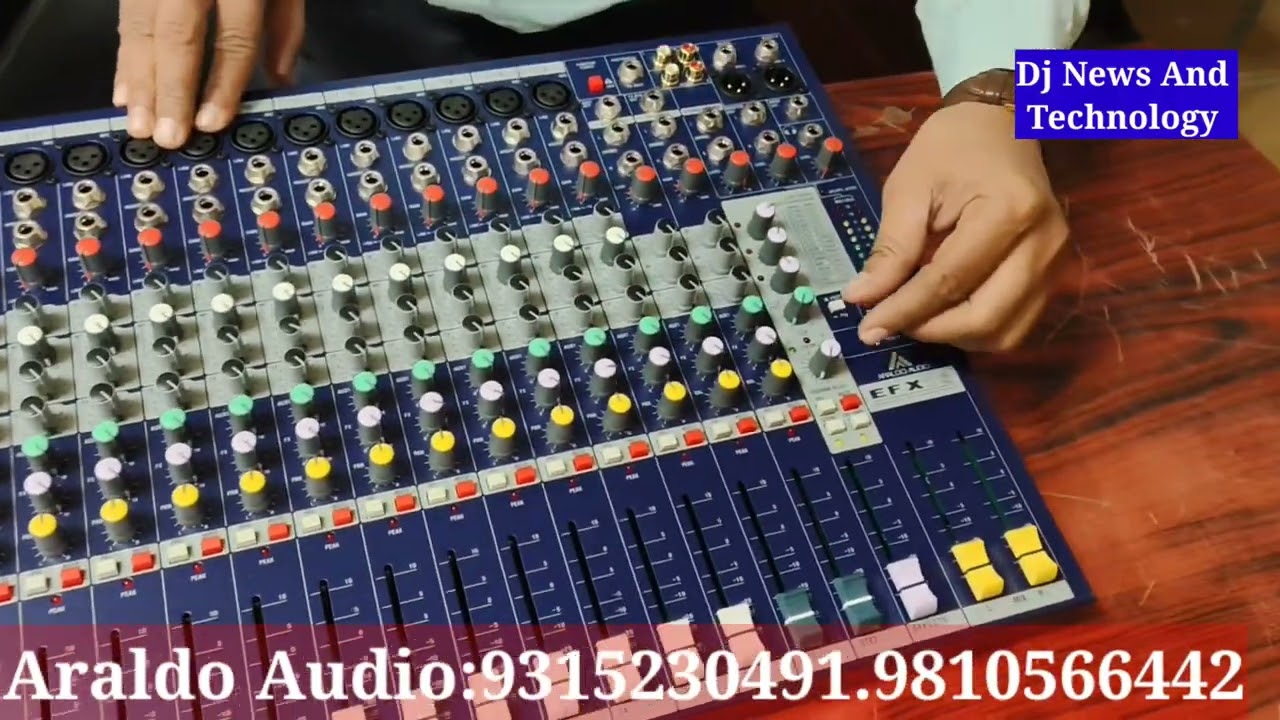 Araldo Audio Mixer model number EF16 high quality