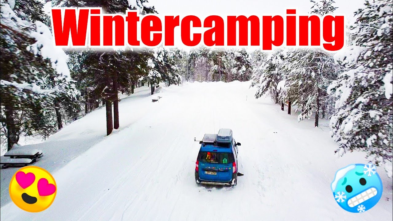 🏕️Zu ZWEIT auf 2qm CAMPEN bei K&auml;lte und SCHNEE❄️ [F7] Abenteuer POLARKREIS im WINTER