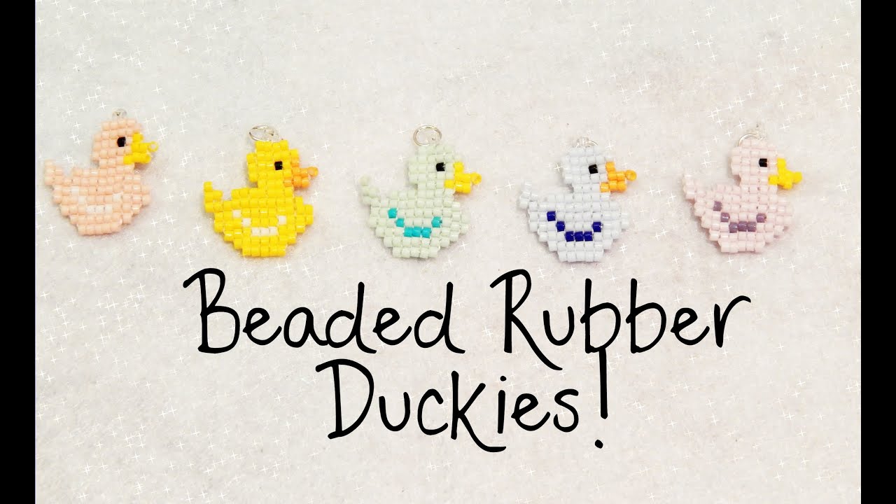 DIY Beaded Rubber Duck Square Stitch Charm Tutorial ¦ The Corner of Craft