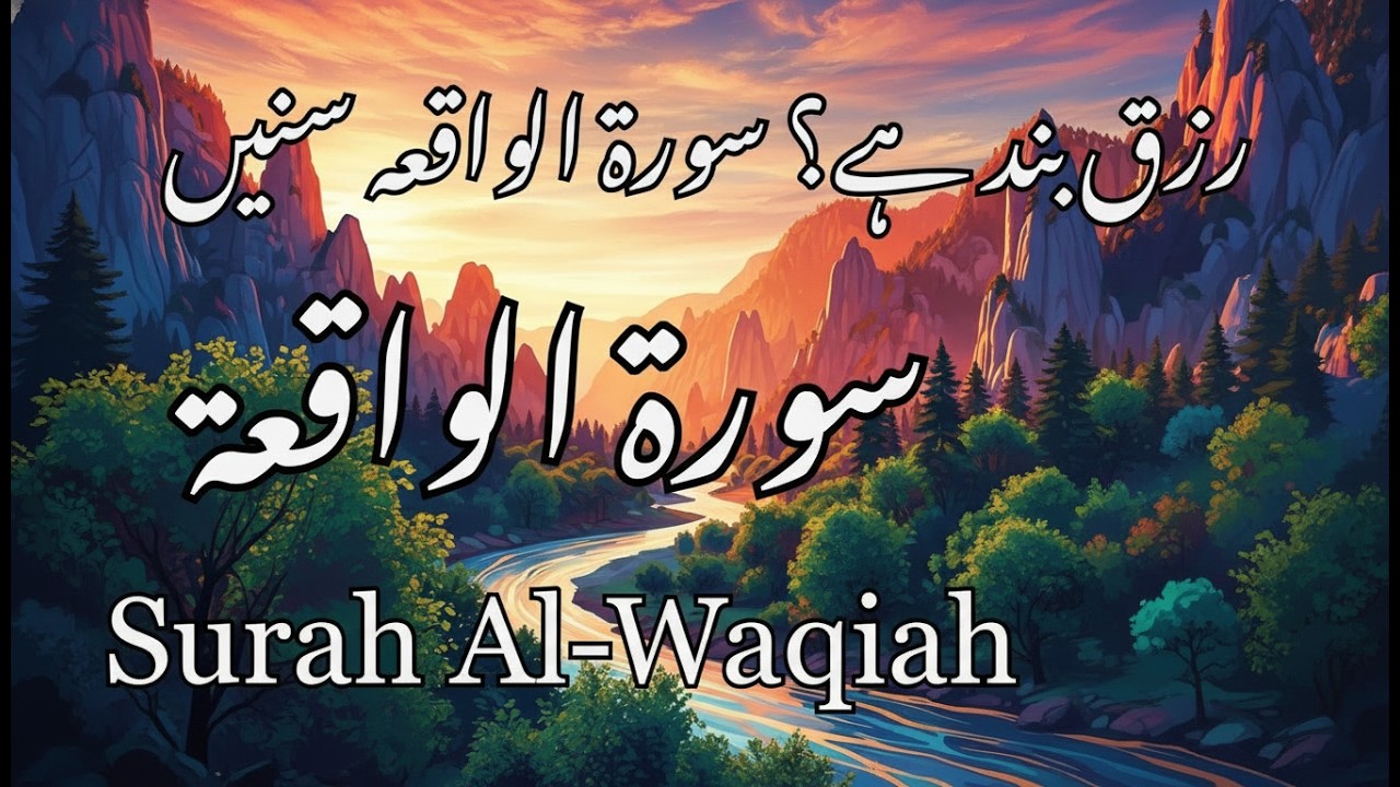 Surah Al-Waqiah – The Surah of Rizq & Wealth 🌿 | Powerful Recitation for Barakah & Sustenance