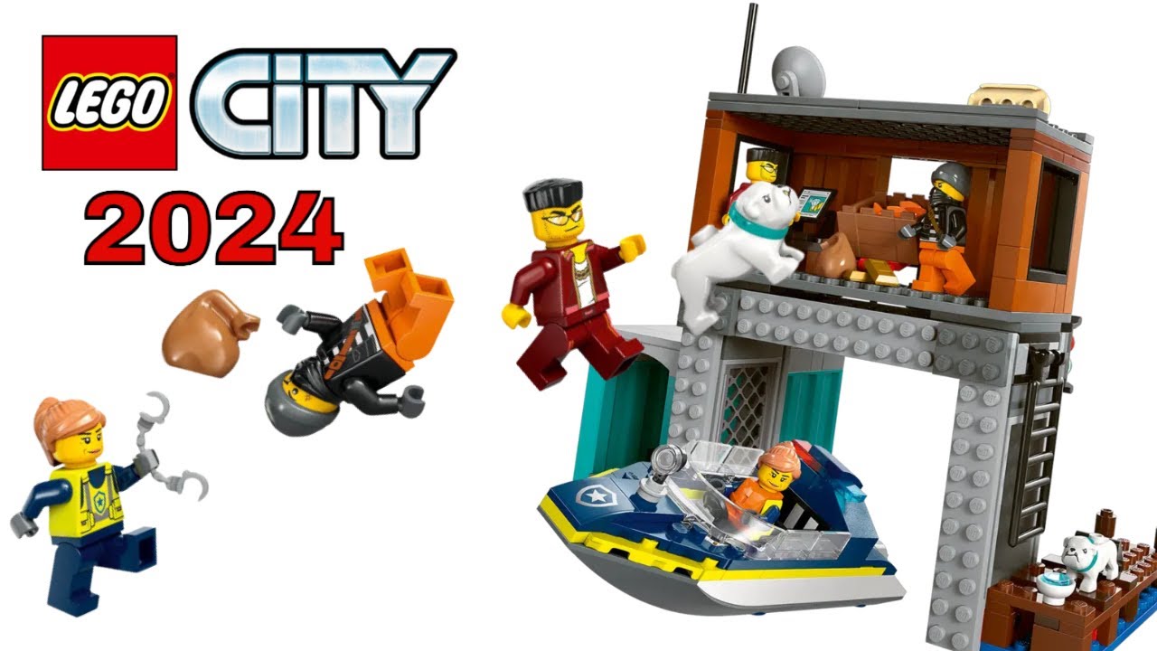 LEGO 60417 City Police Speedboat and Crooks' Hideout | LEGO 2024 Police | Speed Build [Unedited]