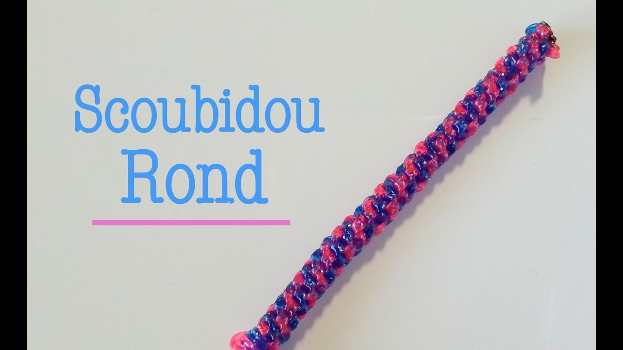 DIY Comment faire un scoubidou rond avec 4 fils