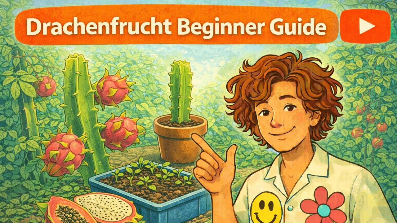 🌵 Drachenfrucht komplett erklärt – Standort, Erde, Düngung & Bestäubung | Anfänger-Guide 🍓✨