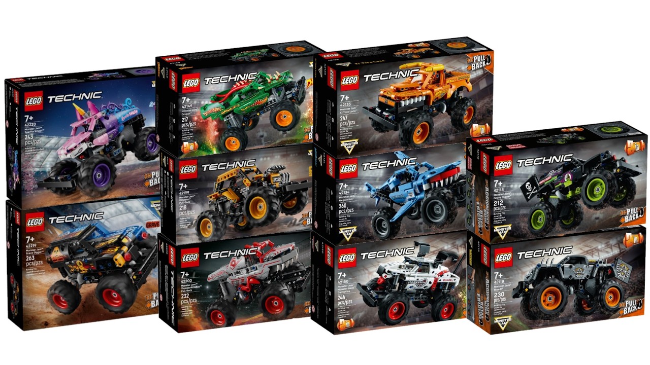 All LEGO Technic Monster Jam Monster Truck sets 2021-2026 Compilation/Collection Speed Build