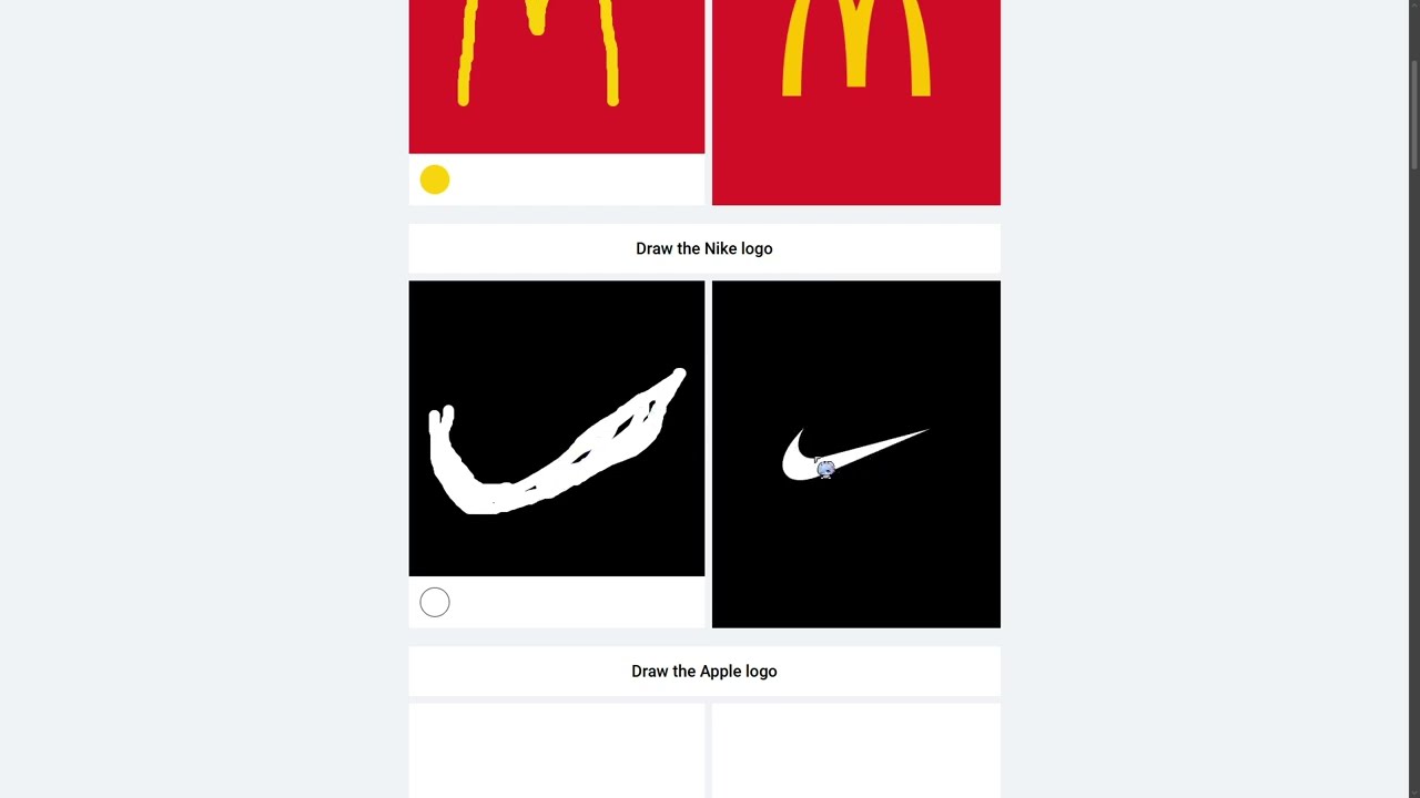 Рисую логотипы по памяти (вышло не очень). | Neal.Fun: Draw Logos From Memory |