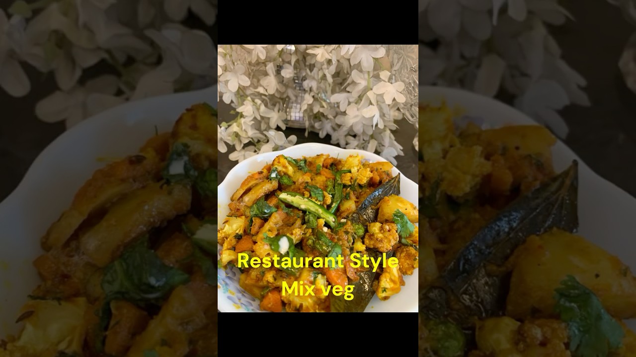 Restaurant Style Mixed Vegetable Sabzi #food