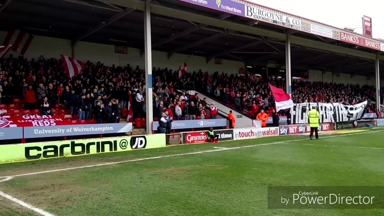 Swindon Fans At Walsall 17.04.2017