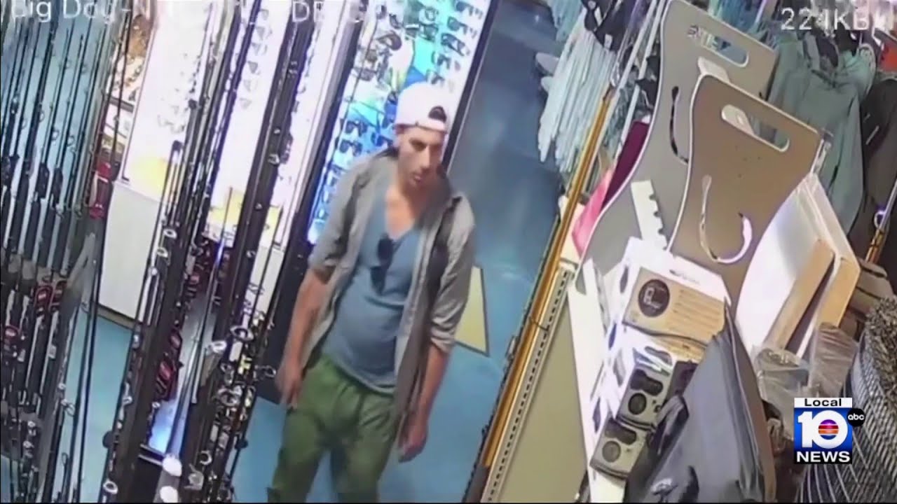 Video shows man wanted for theft in Pompano Beach