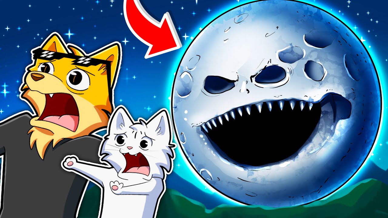 LA LUNA SI È RISVEGLIATA SU GMOD E VUOLE DISTRUGGERE IL MONDO?! IO E DRCAT DOBBIAMO DISTRUGGERLA!