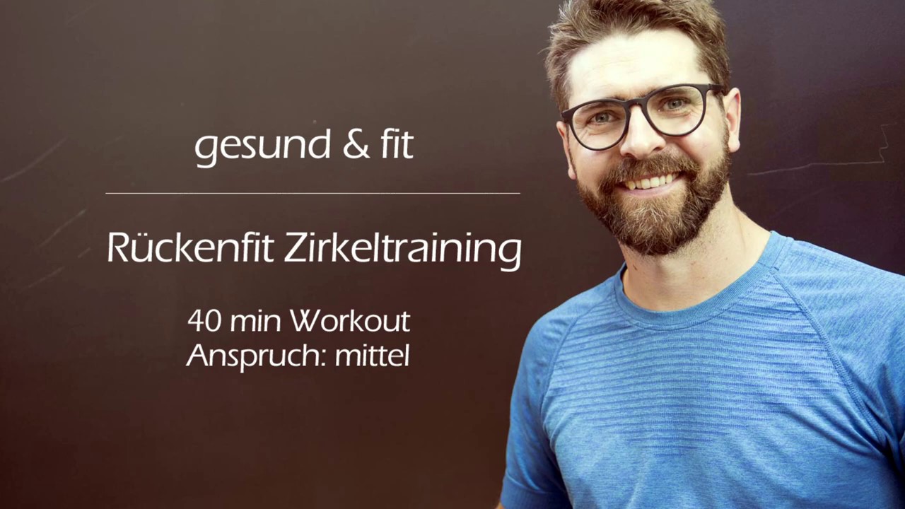 Rückenfit Intervall-Zirkel-Training 40 min