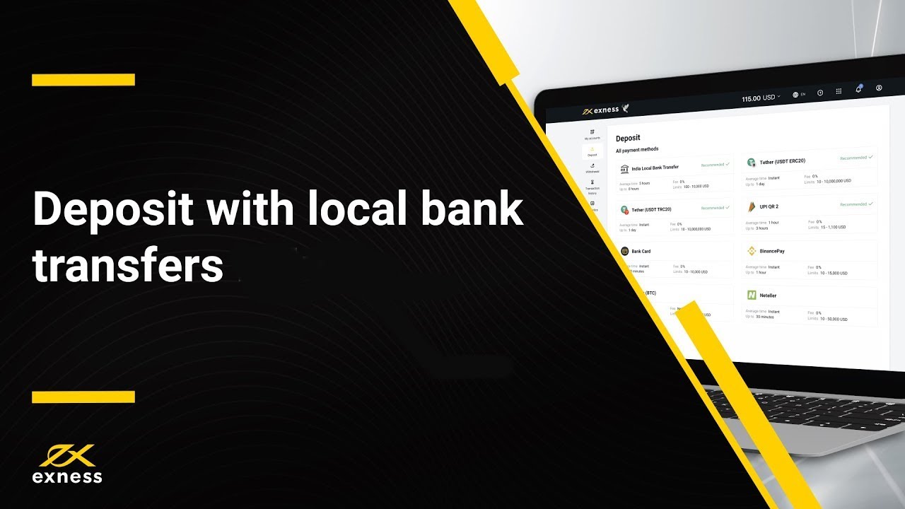 How To Deposit On Exness Website(Web Terminal) Using online Bank Transfer