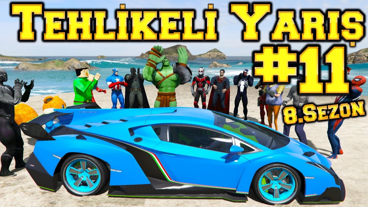 KORKUTUCU YENİ YARIŞ PARKURUNDA TEHLİKELİ YARIŞ Örümcek Adam