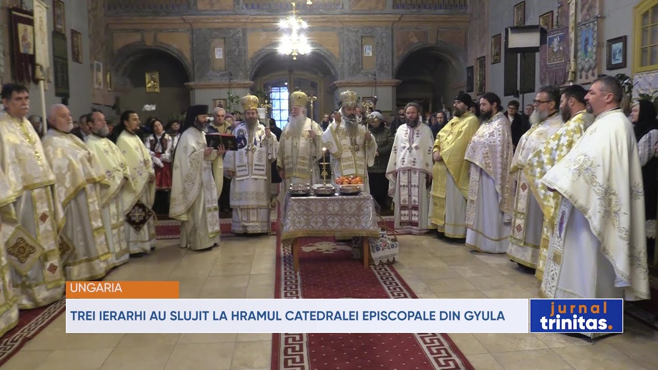 Trei ierarhi au slujit la hramul Catedralei episcopale din Gyula, Ungaria