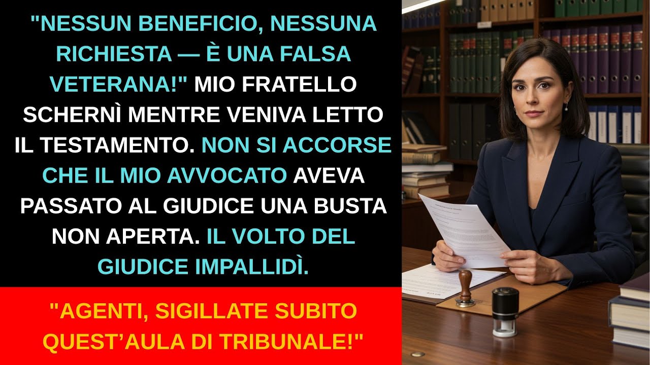 Mio fratello ha deriso il mio servizio in tribunale — finché l’ordine del giudice non cambiò tutto…