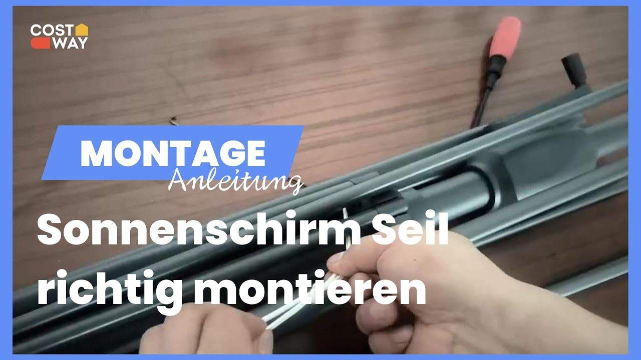 Sonnenschirm Seil richtig montieren – einfache Anleitung für Zuhause | Artikel-Nr.: 32045689