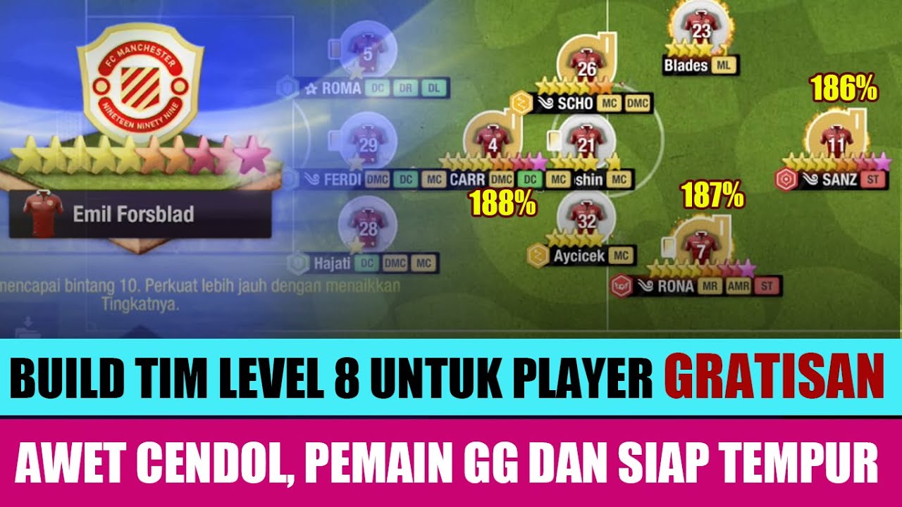 Cara Build Tim Level 8 Untuk Player Top Eleven Gratisan