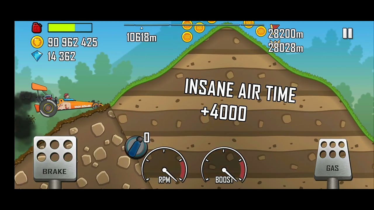 Hill Climb Racing : Dragster & Boot Camp 33269 m