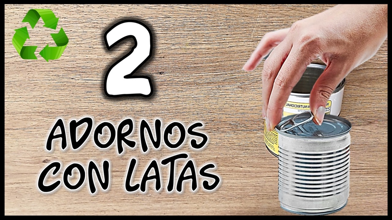 2 LINDOS ADORNOS RECICLANDO LATAS DE LECHE - Manualidades con reciclaje - Ideas Creativas
