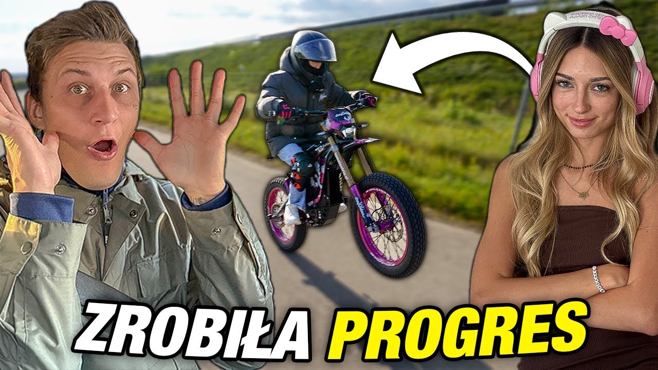 UCZĘ NIKOLE JEŹDZIĆ NA KOLE 🏍️