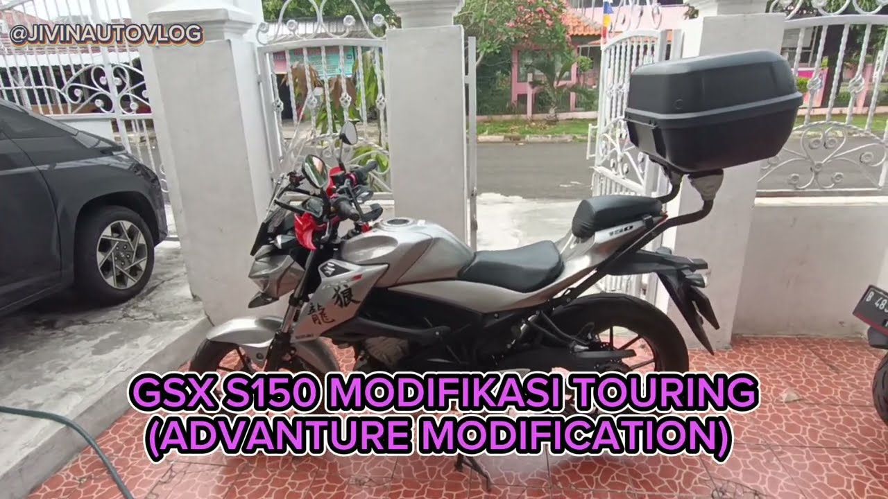 SUZUKI GSX S150 MODIFIKASI TOURING (ADVENTURE MODIFICATION) #gsx #suzuki #gsxr #gsxs150 #gsxr150
