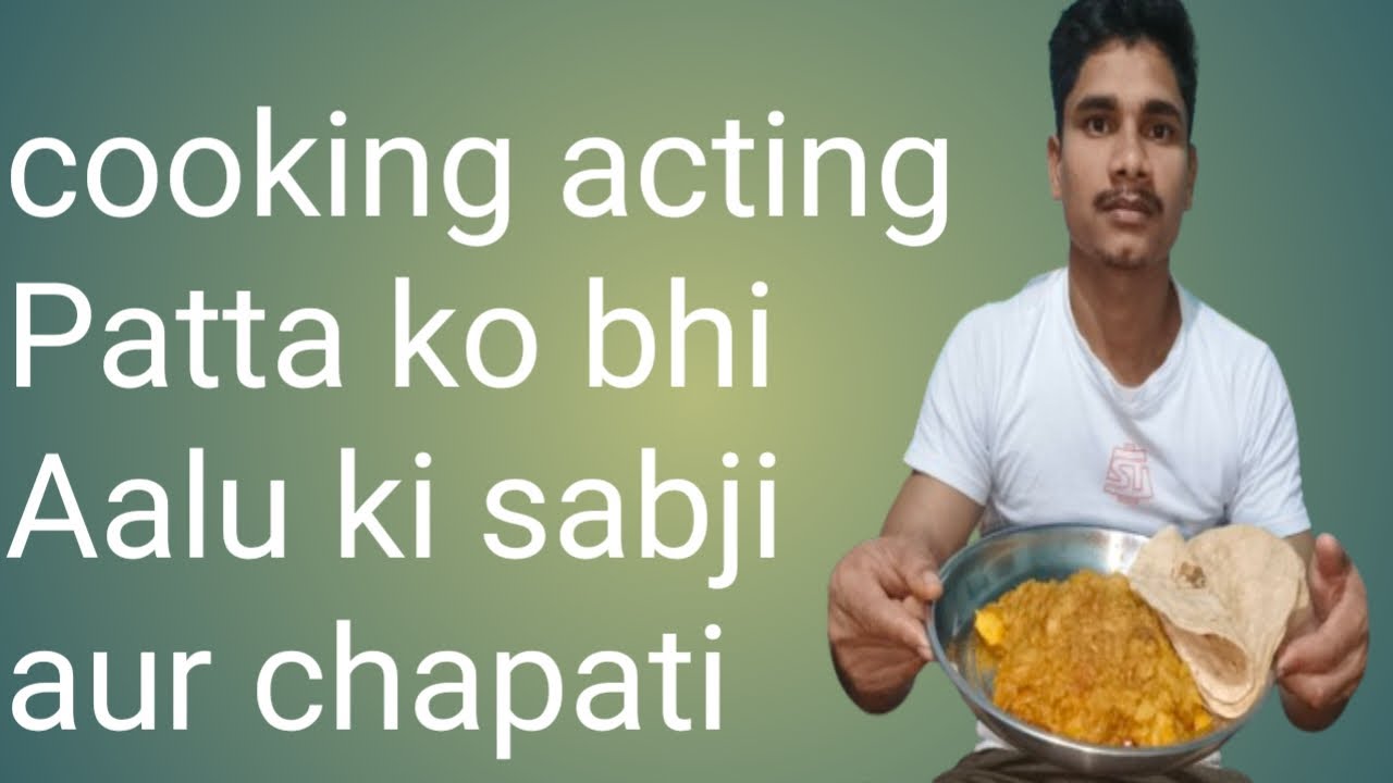 Cooking eating Patta gobhi aur chapati