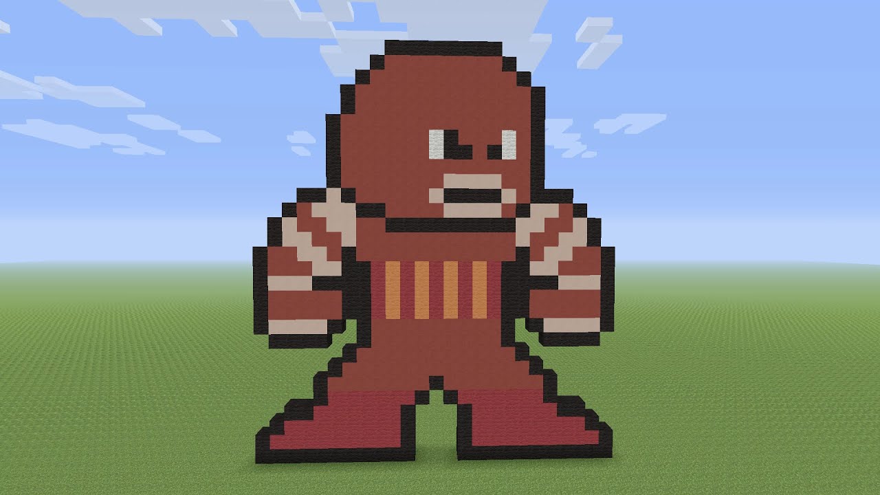 Minecraft Pixel Art - Juggernaut From X-Men