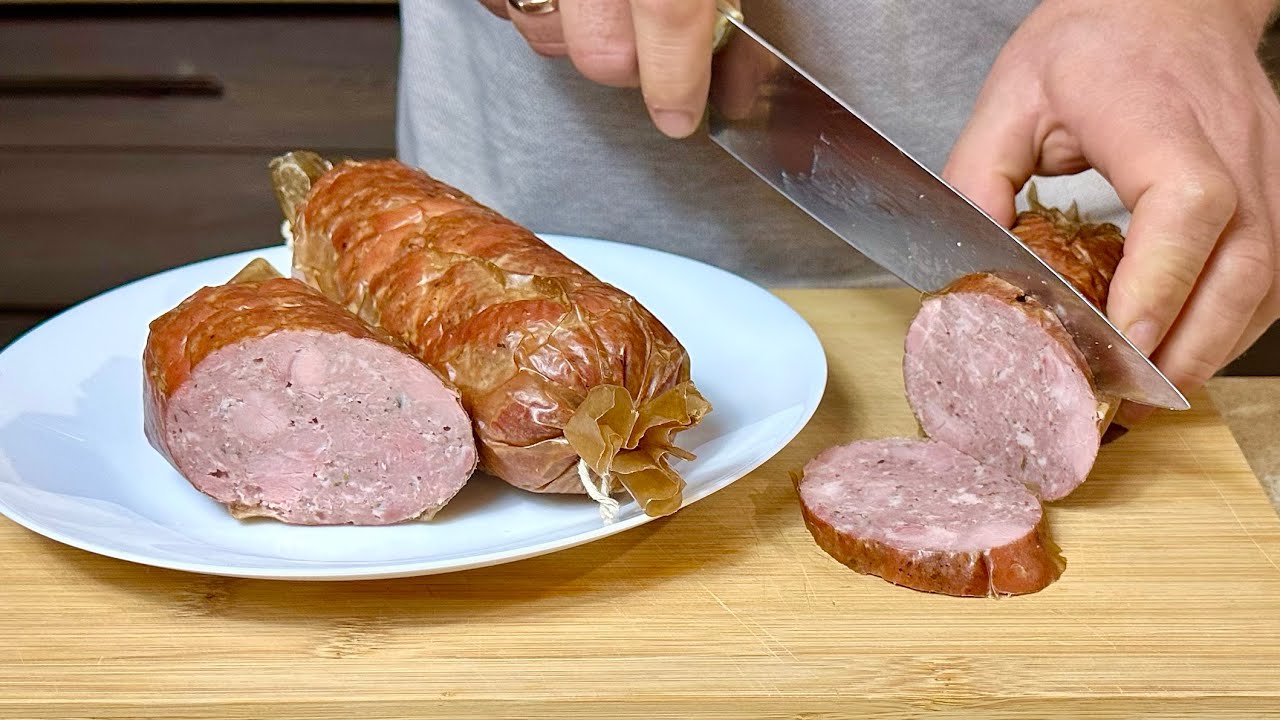 KIEŁBASA Z PIEKARNIKA domowa wędlina do kanapek 