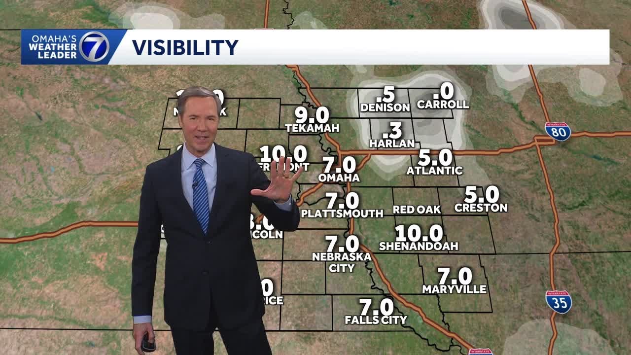 Fog possibly developing around Omaha