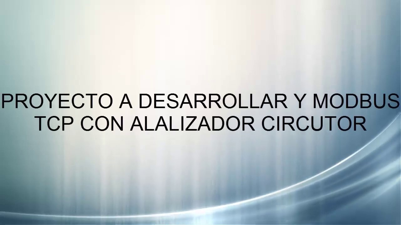 Comunicación ModBus entre un autómata S7-1200 y un analizador Circutor