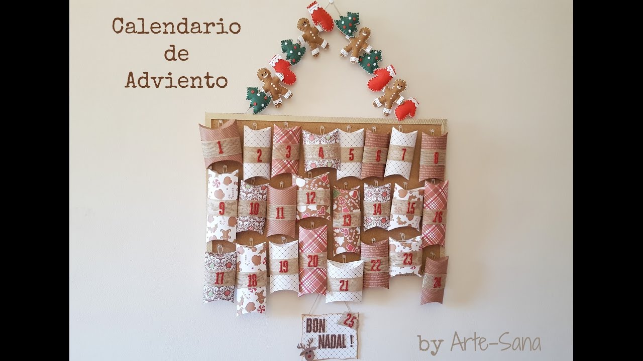 Como hacer un Calendario de Adviento -fácil-