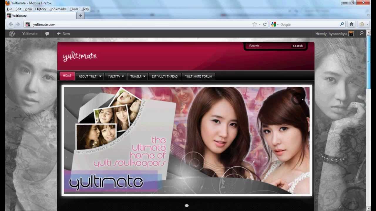 Yultimate.com - first international site for yulti of snsd (opens jan. 2, 2012)