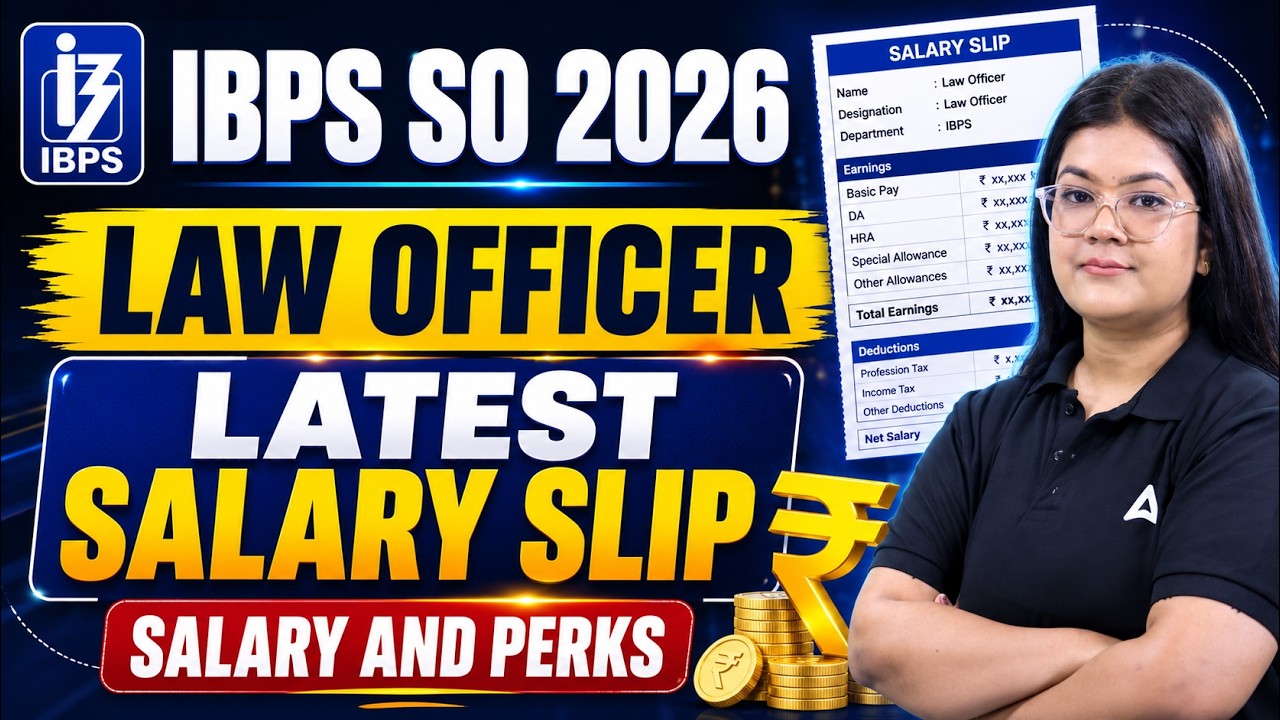 IBPS SO 2026 | IBPS SO Law Officer Latest Salary Slip | IBPS SO Salary and Perks | By Diksha Singh