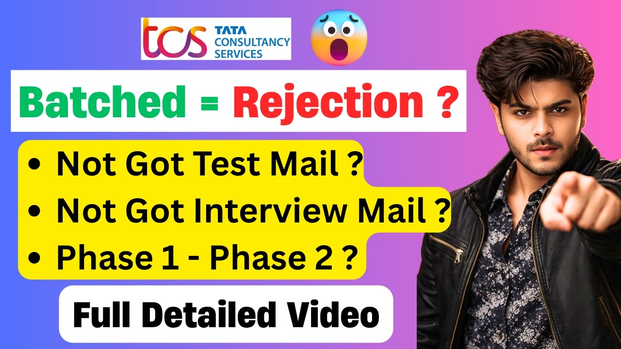 😱TCS NQT - Batched Status = selected | Check TCS NQT Next Step Portal | TCS NQT Batched